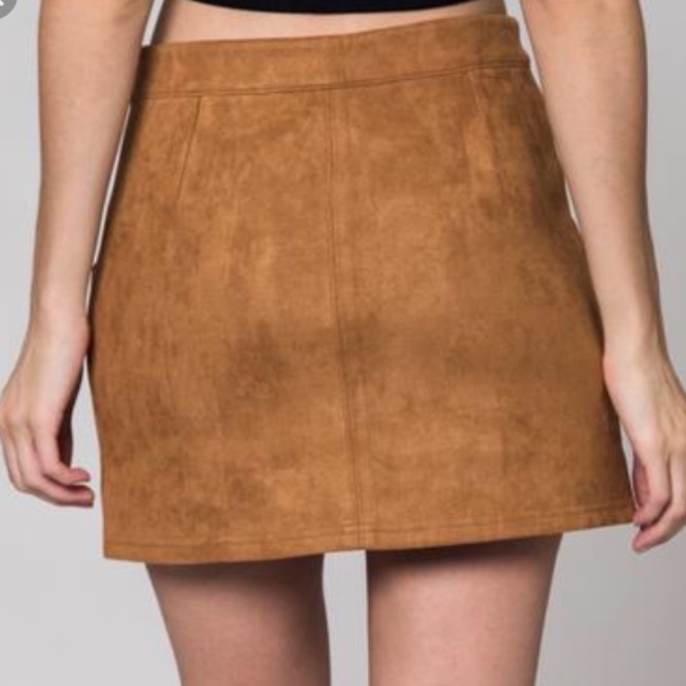 Honey Punch suede skirt